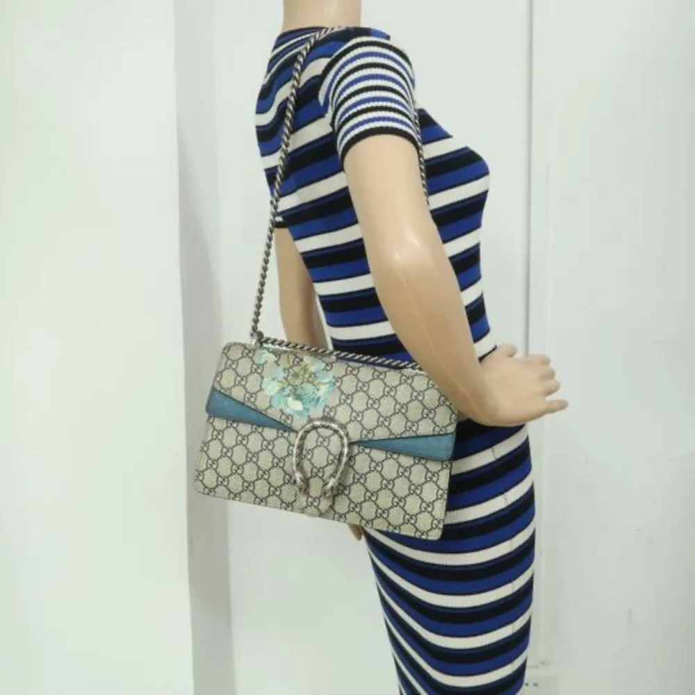 COPY - COPY - Gucci Dionysus Small with blue flowers monogram - Picture 7 of 7